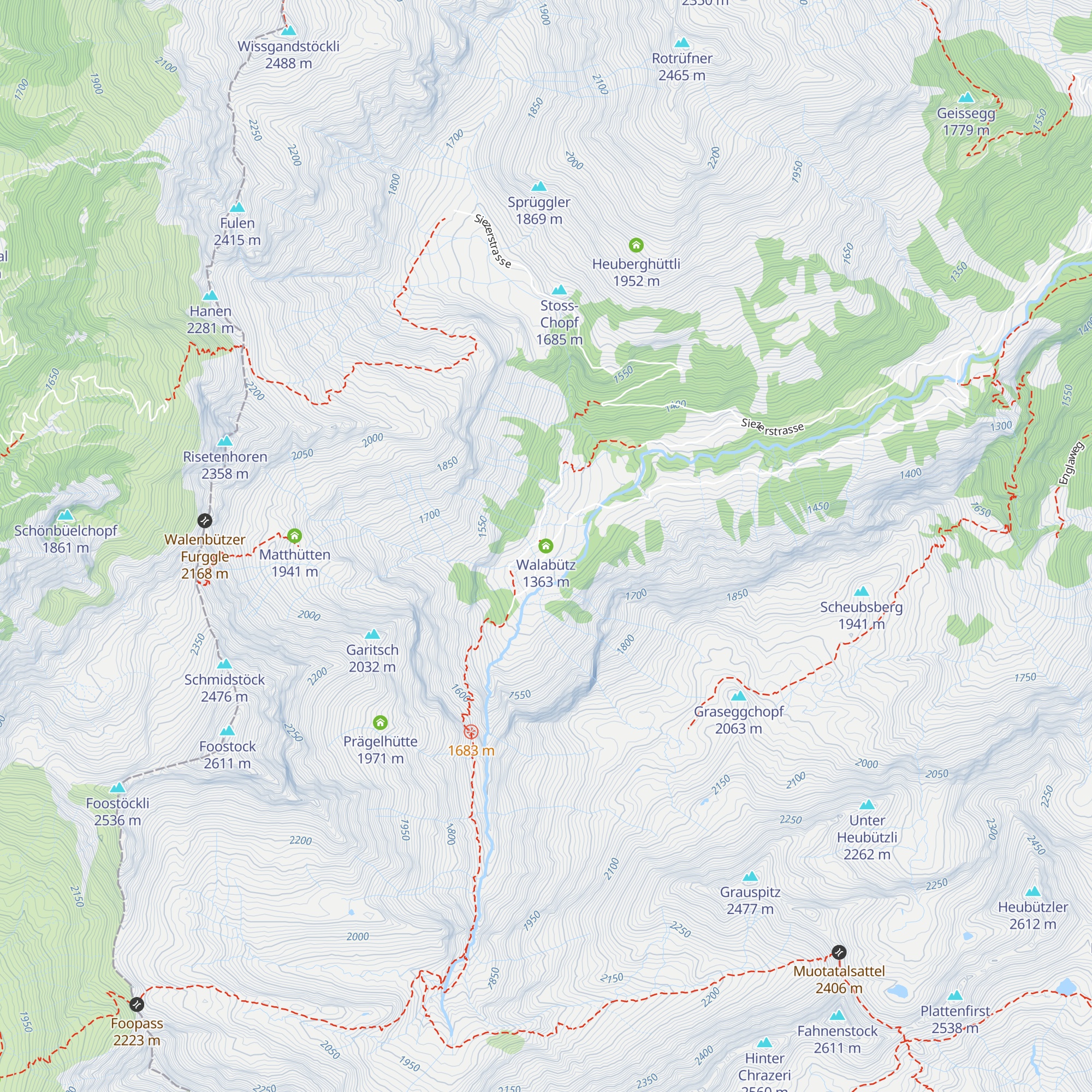 Walabütz map