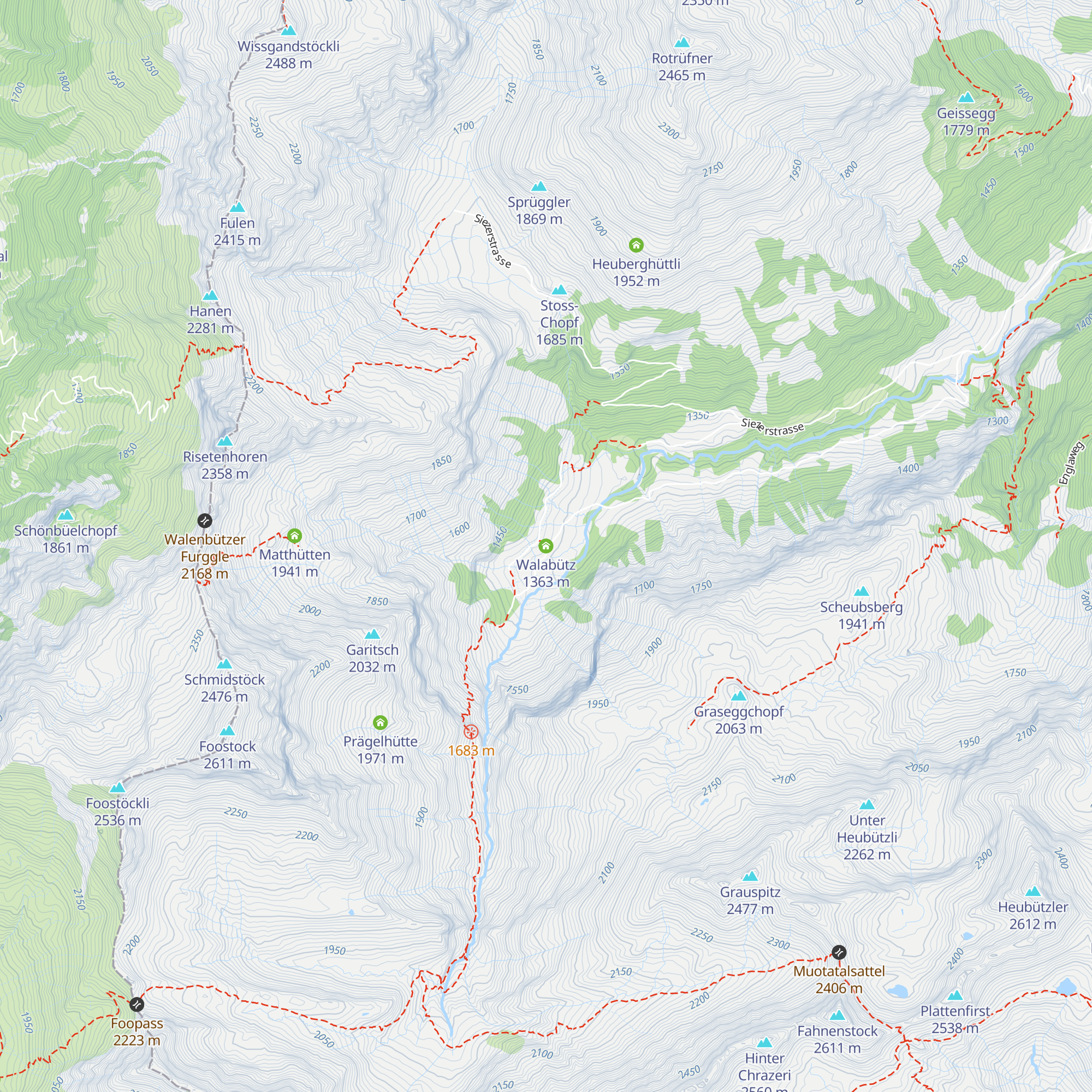 Walabütz map