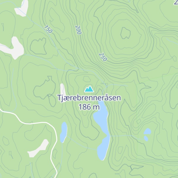 Map of Tjærebrenneråsen