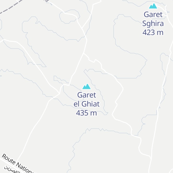 Map of Garet el Ghiat