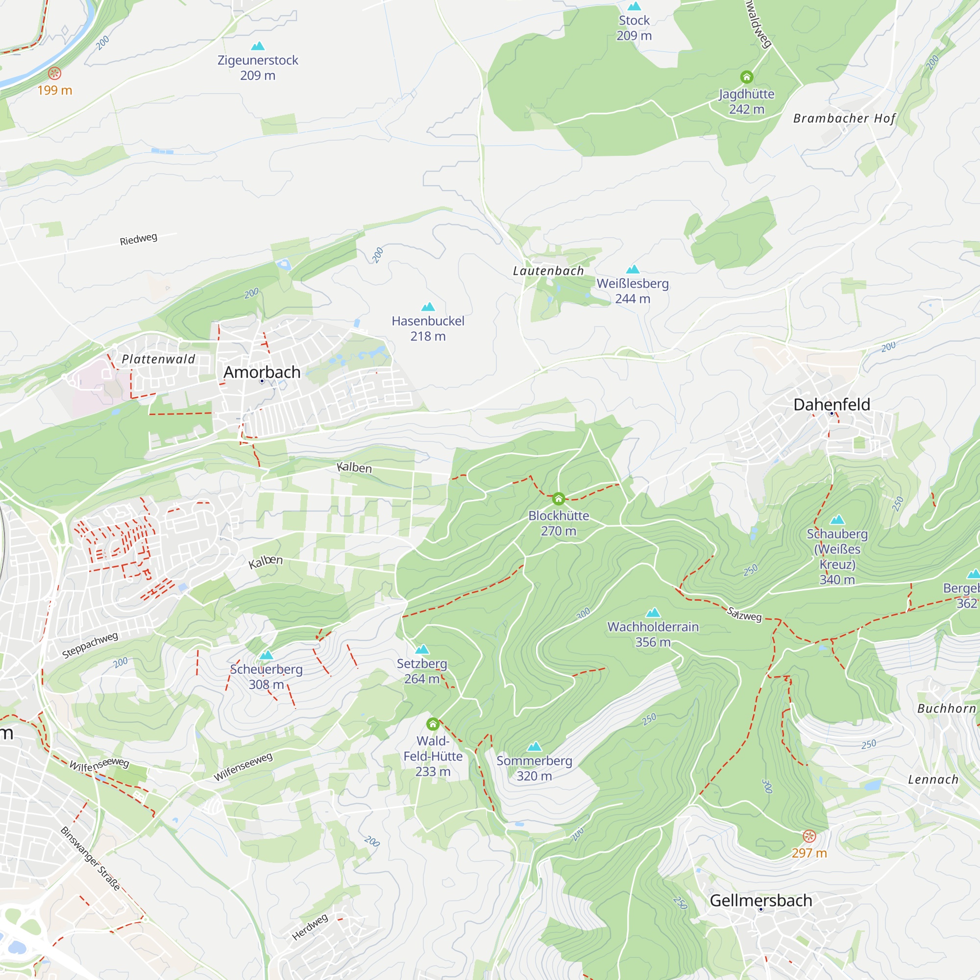 Herzleshütte map