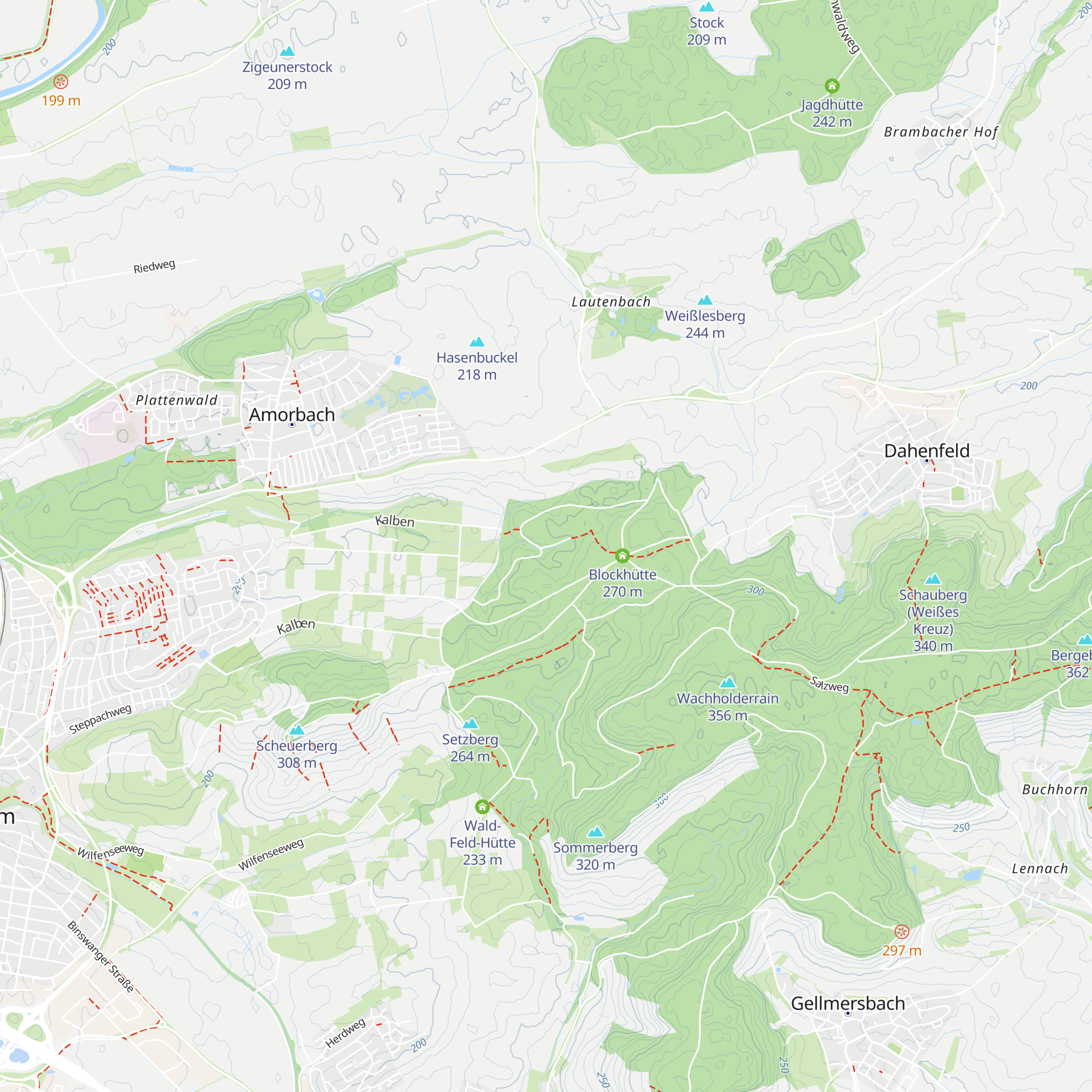 Herzleshütte map