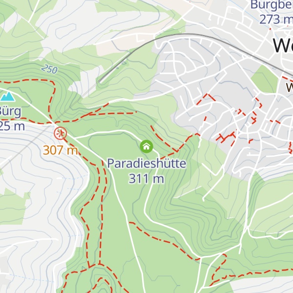 Map of Paradieshütte