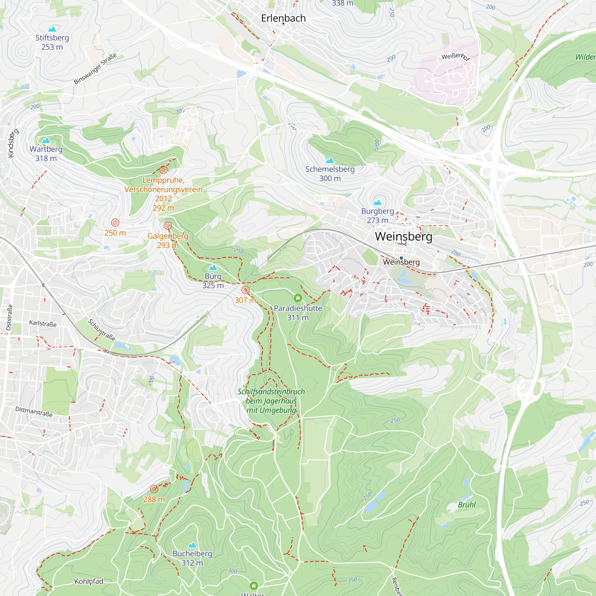 Paradieshütte map