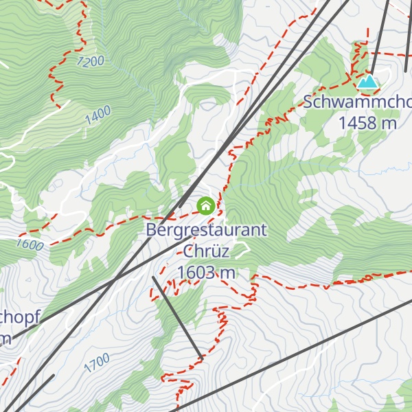 Map of Bergrestaurant Chrüz