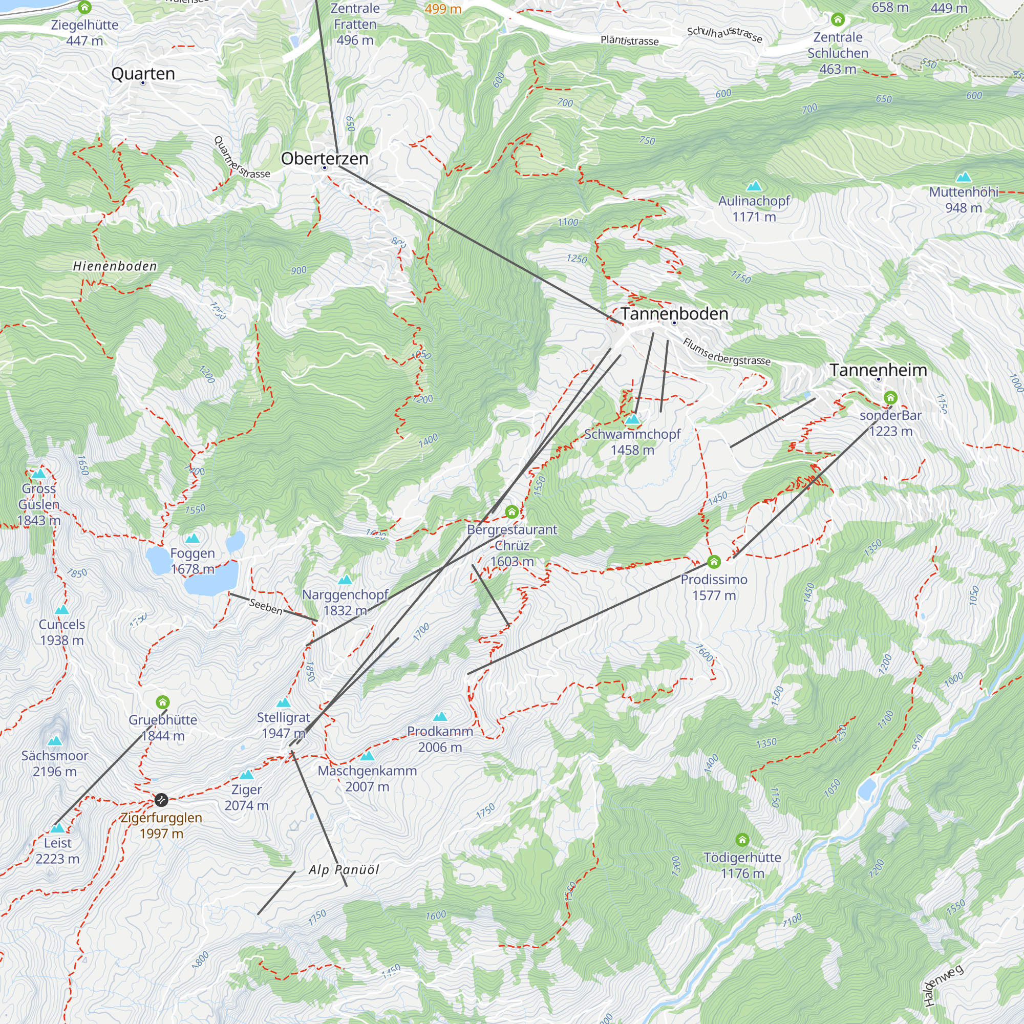 Bergrestaurant Chrüz map