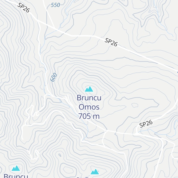 Map of Bruncu Omos