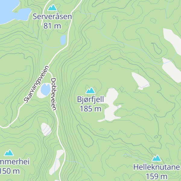 Map of Bjørfjell