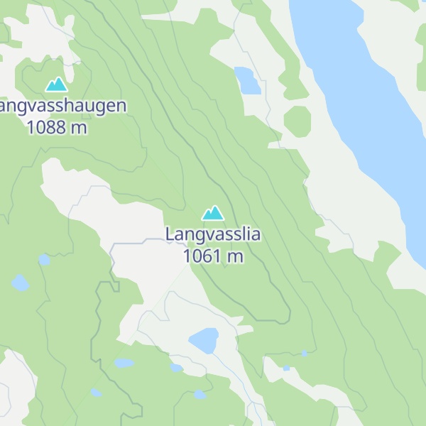 Map of Langvasslia
