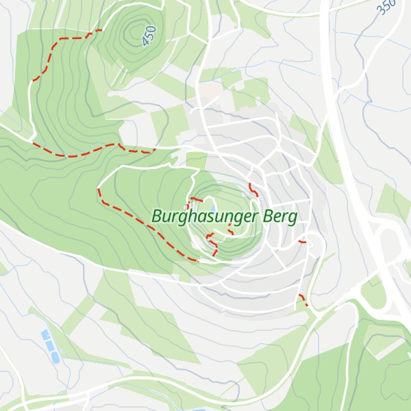 Map of Burghasunger Berg