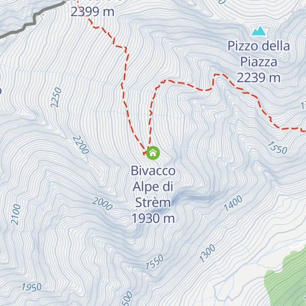 Map of Bivacco Alpe di Strèm