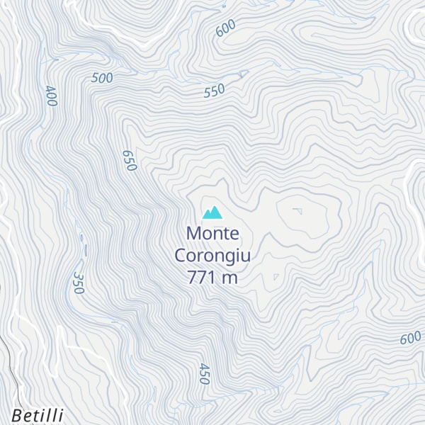 Map of Monte Corongiu
