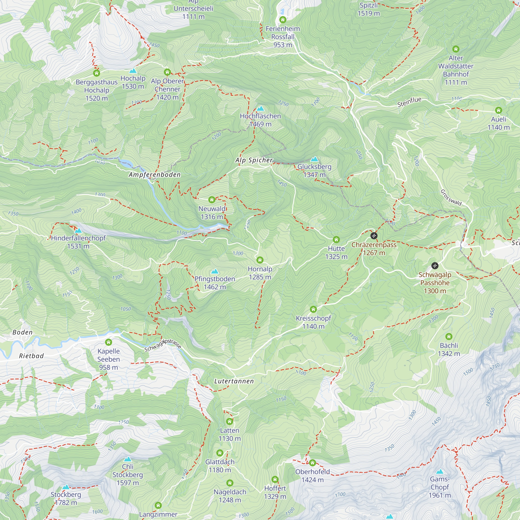 Hornalp map