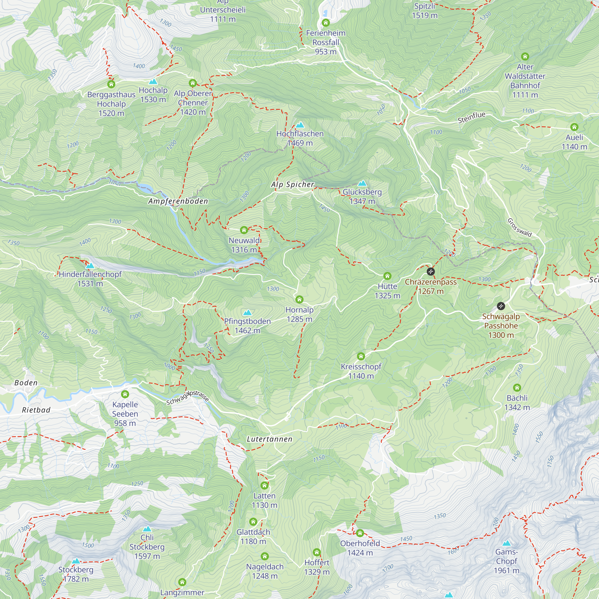 Hornalp map