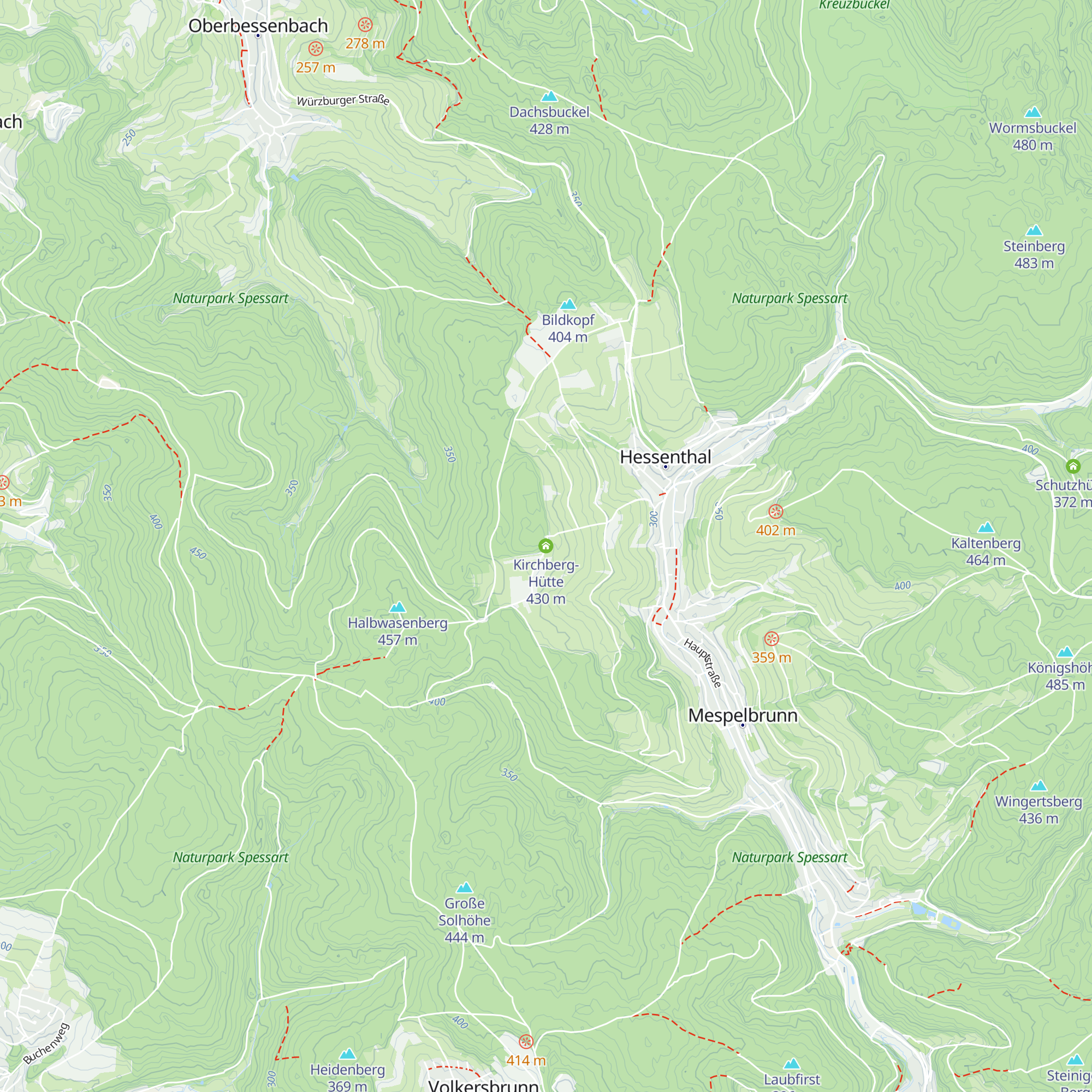 Kirchberg-Hütte map