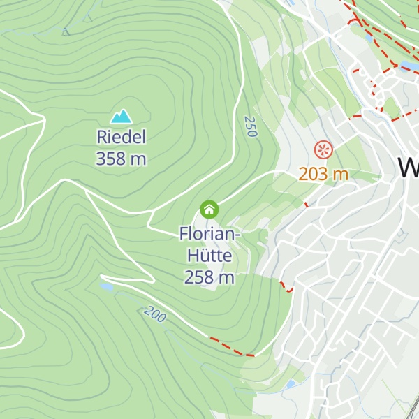 Map of Florian-Hütte