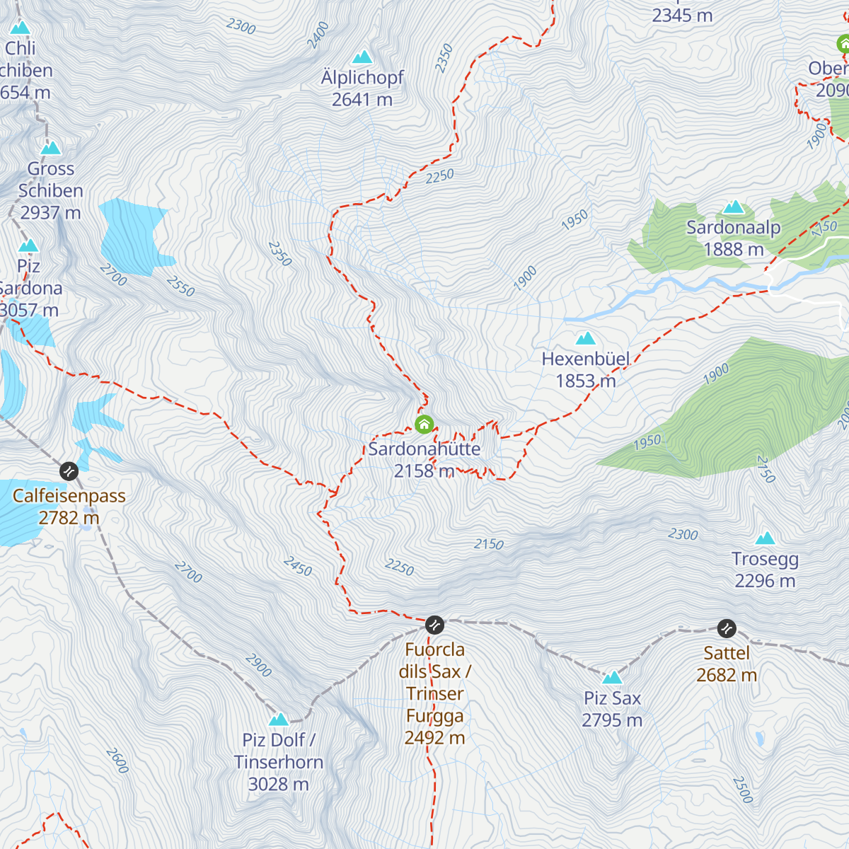 Sardonahütte map