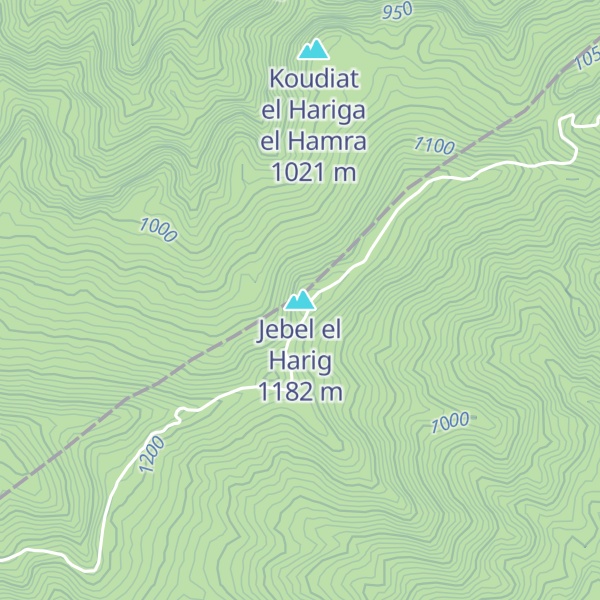 Map of Jebel el Harig