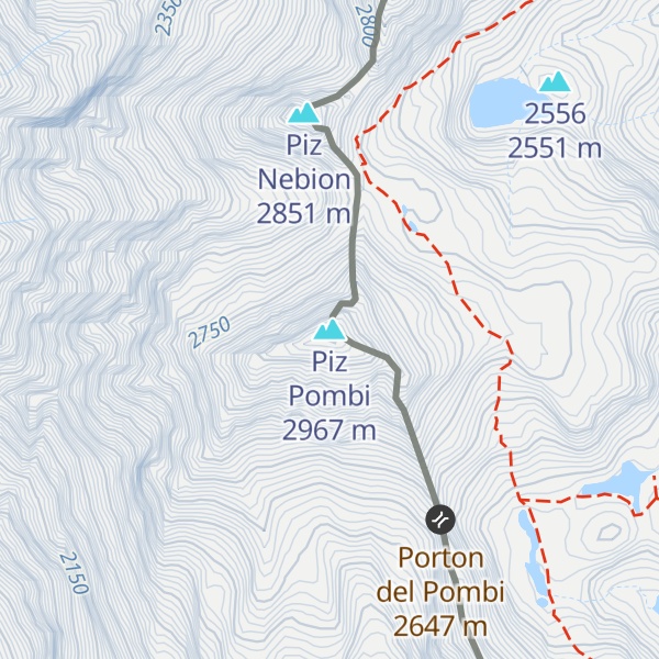 Map of Piz Pombi