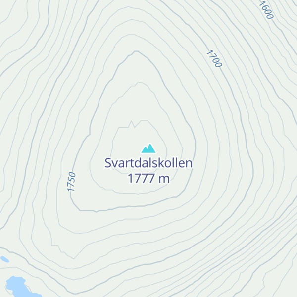 Map of Svartdalskollen