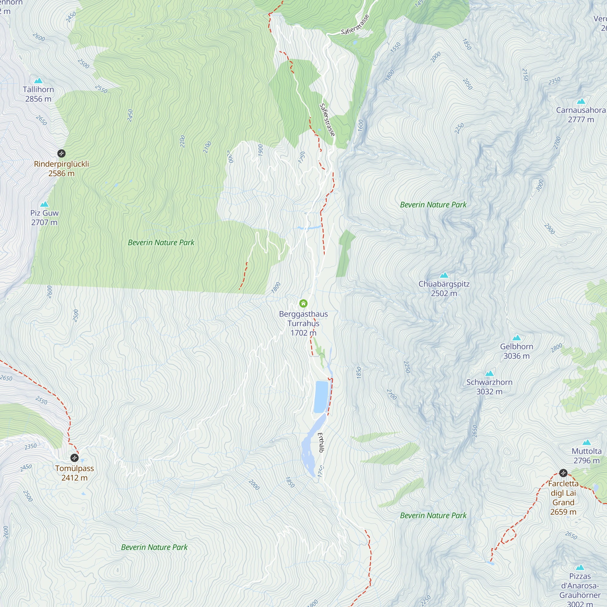 Berggasthaus Turrahus map