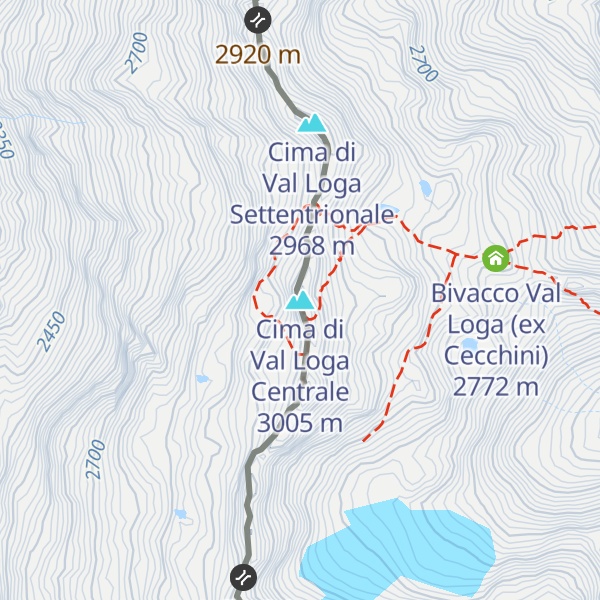 Map of Cima di Val Loga Centrale