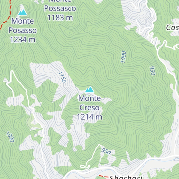 Map of Monte Creso