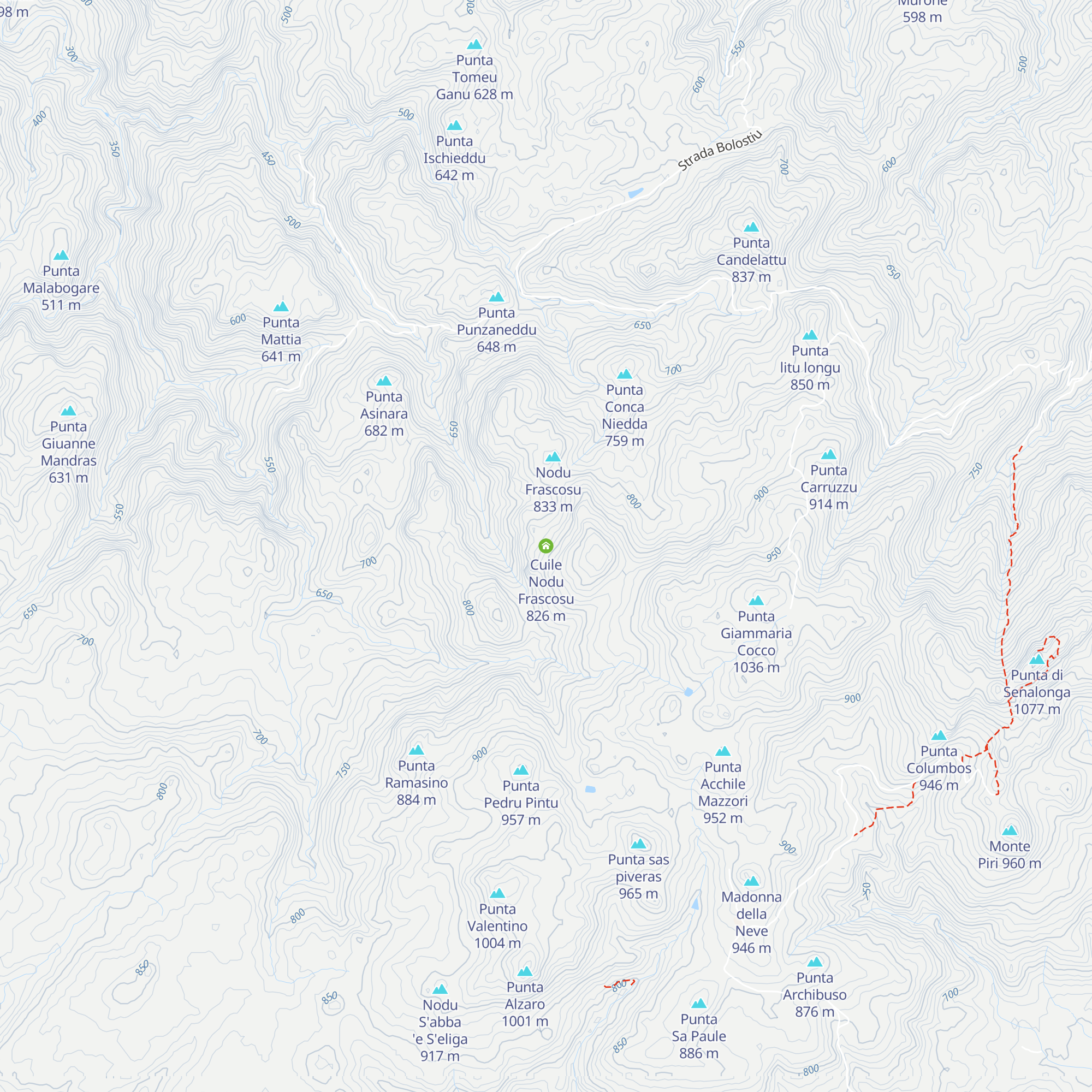 Cuile Nodu Frascosu map