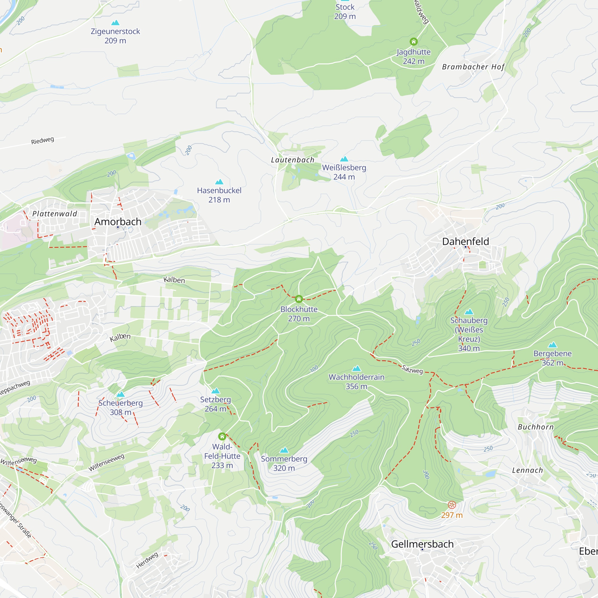Blockhütte map