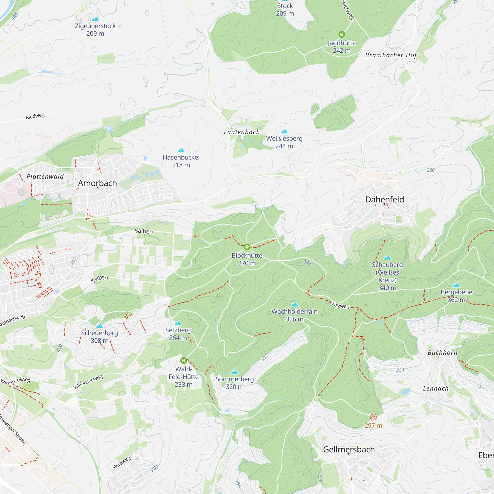 Blockhütte map