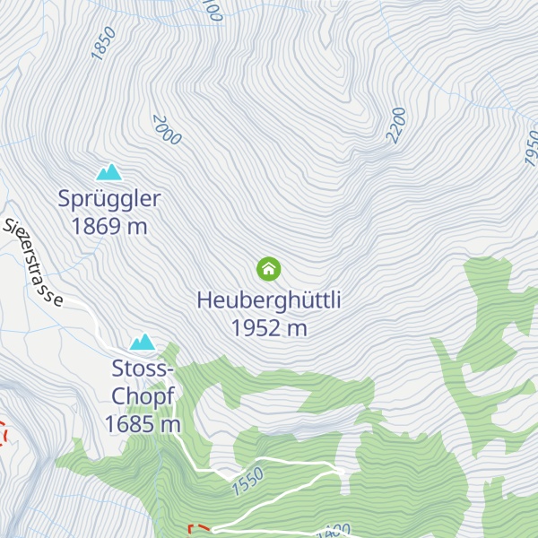 Map of Heuberghüttli
