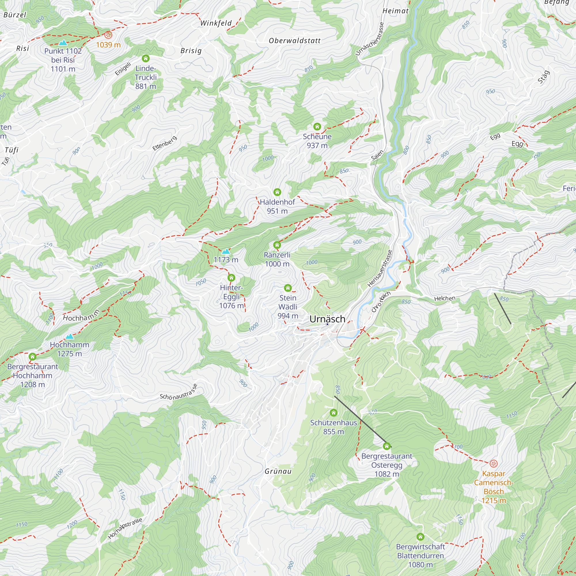 Stein Wädli map