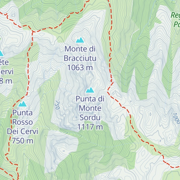 Map of Punta di Monte Sordu