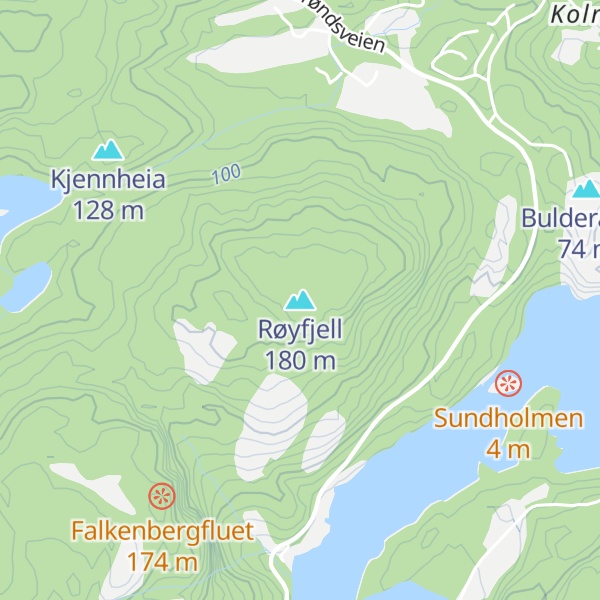 Map of Røyfjell