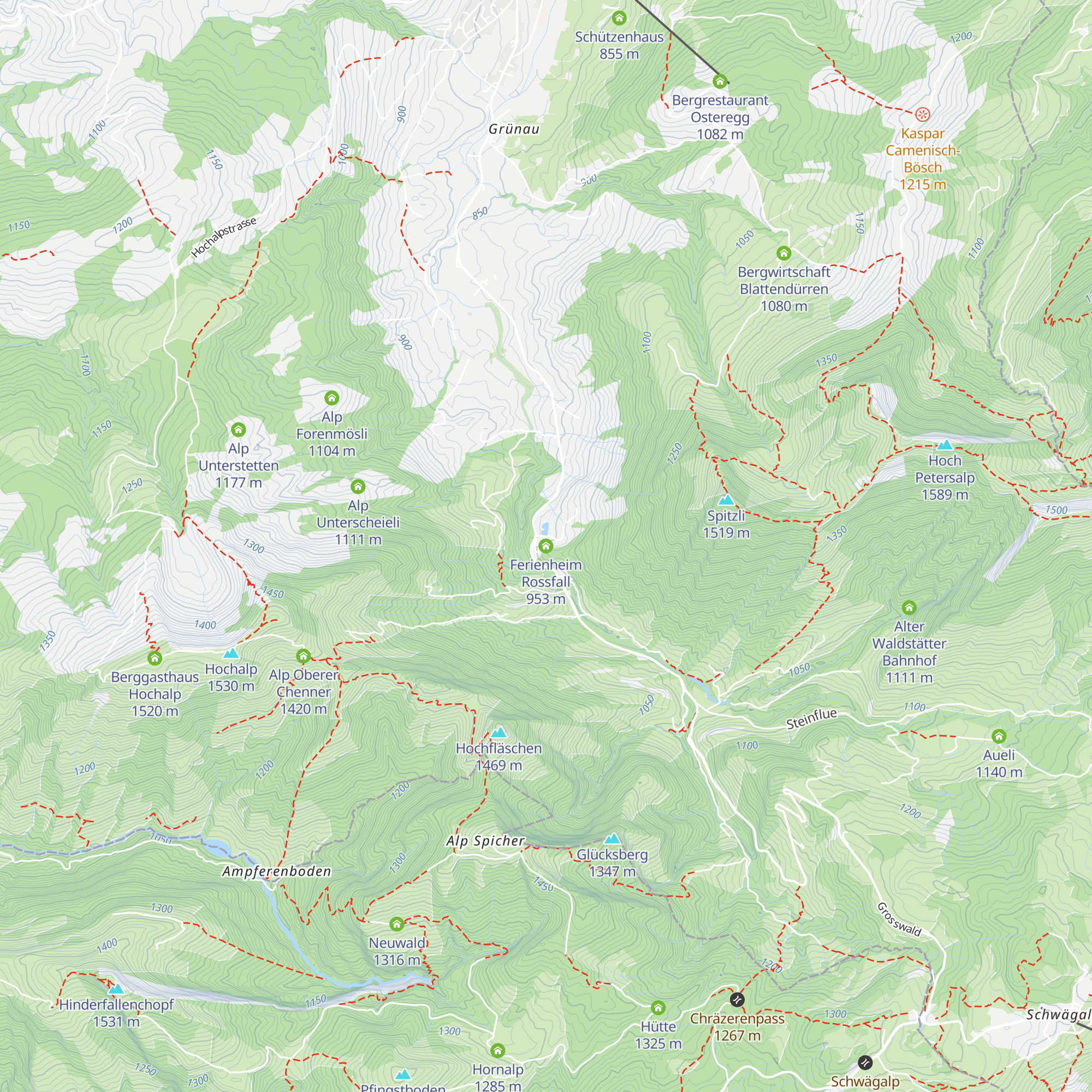 Ferienheim Rossfall map