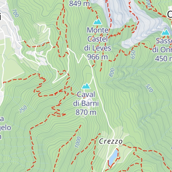 Map of Caval di Barni