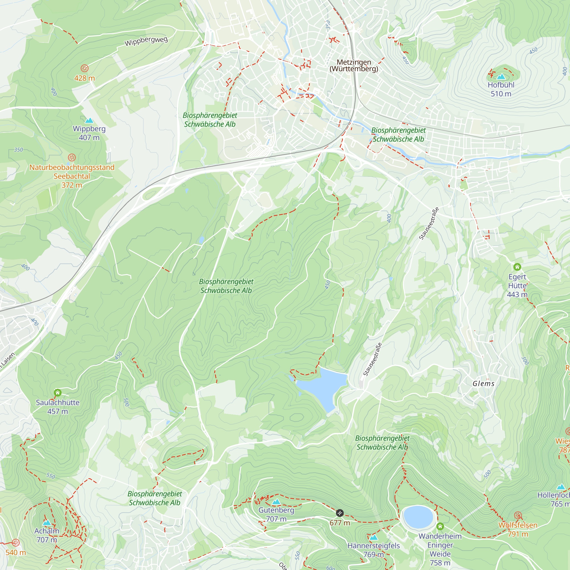 Obere Buchhütte map