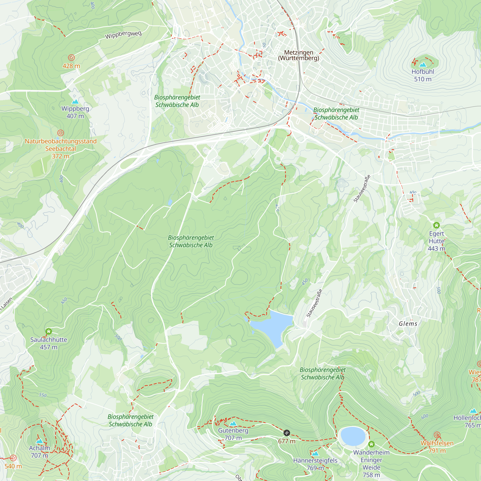 Obere Buchhütte map
