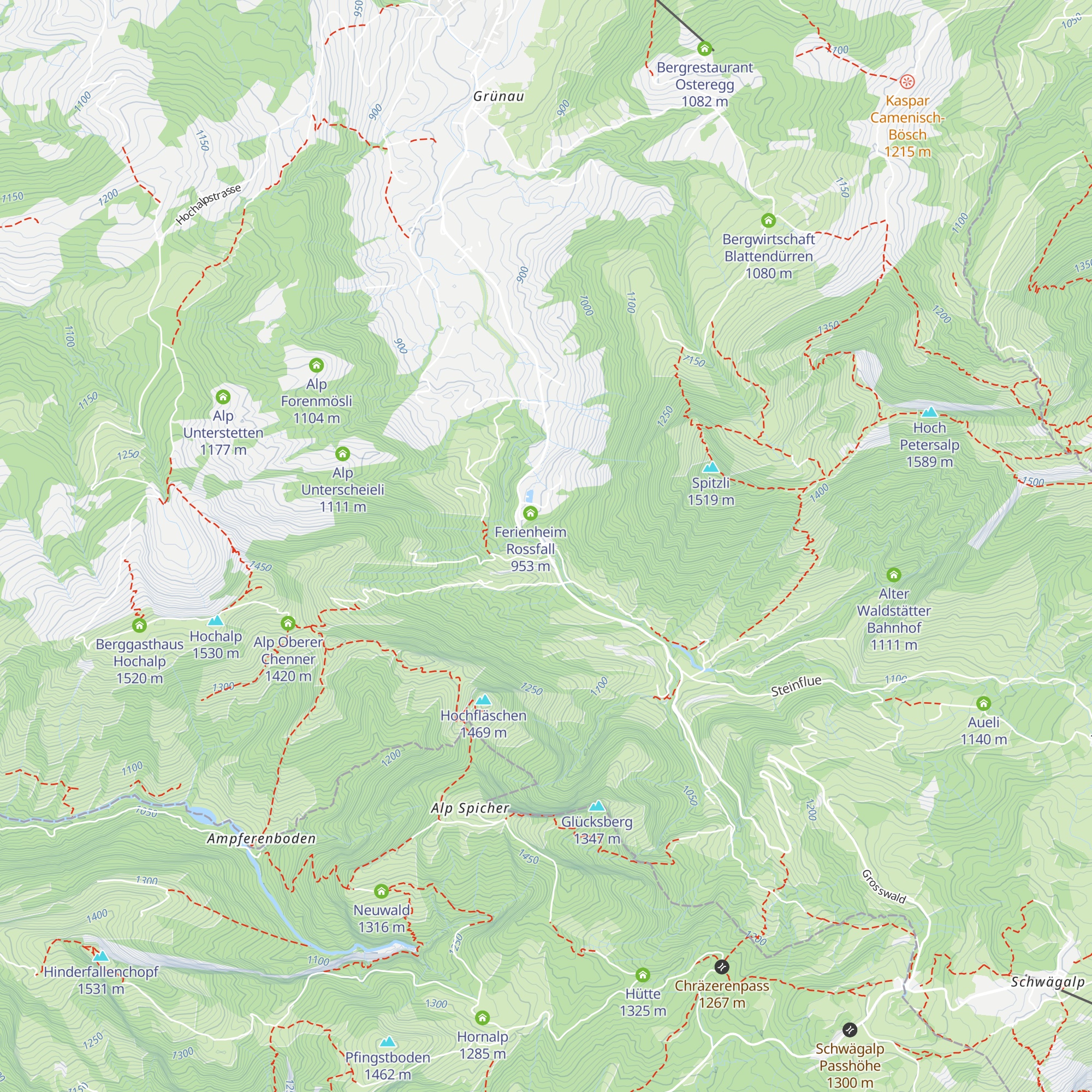Rossfall map