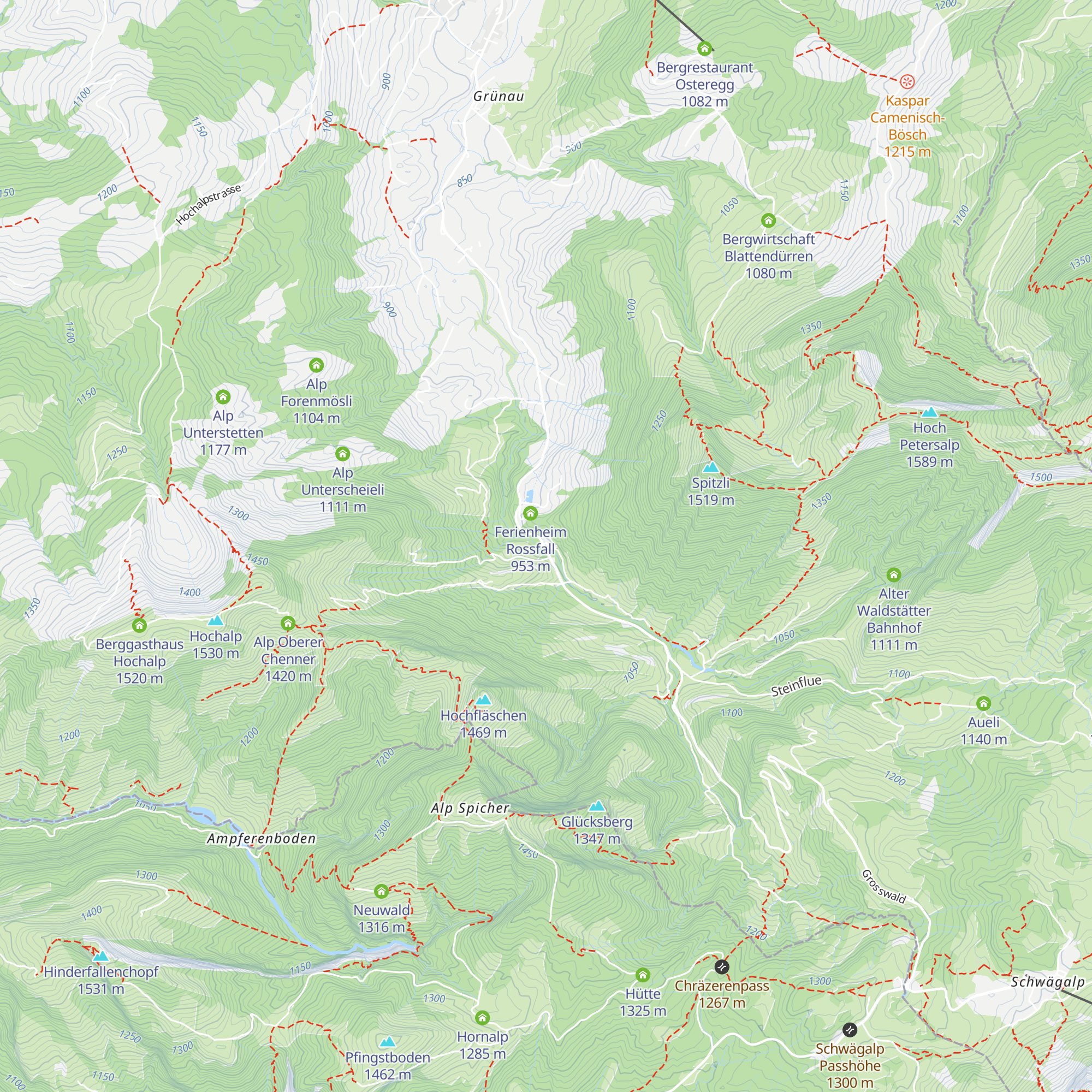 Rossfall map