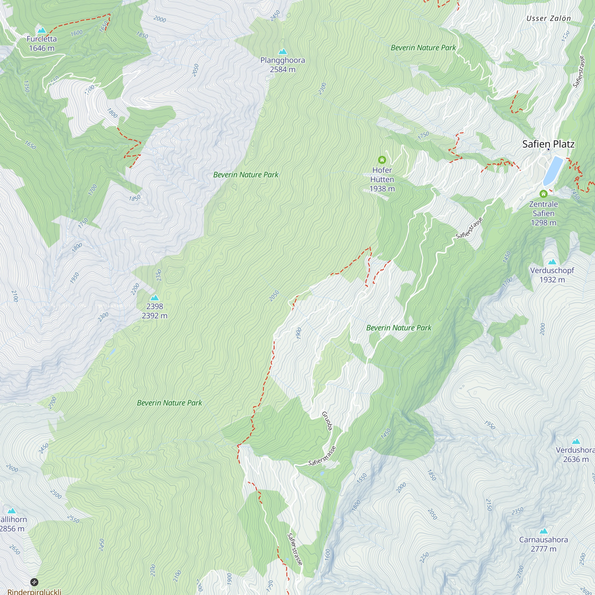 Camaner Hütten map