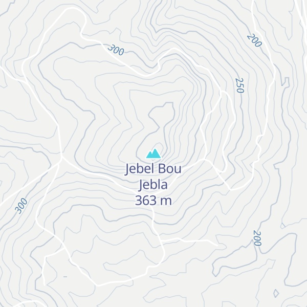 Map of Jebel Bou Jebla