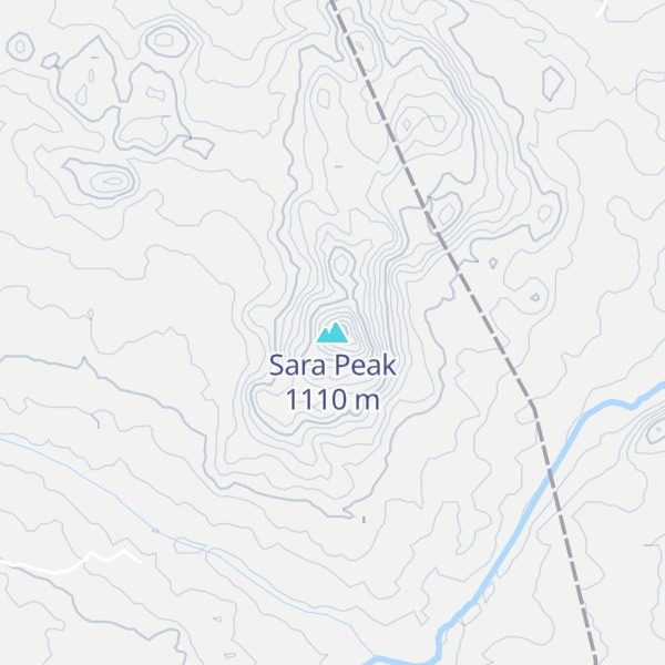 Map of Sara Peak