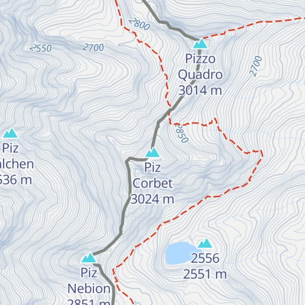 Map of Piz Corbet