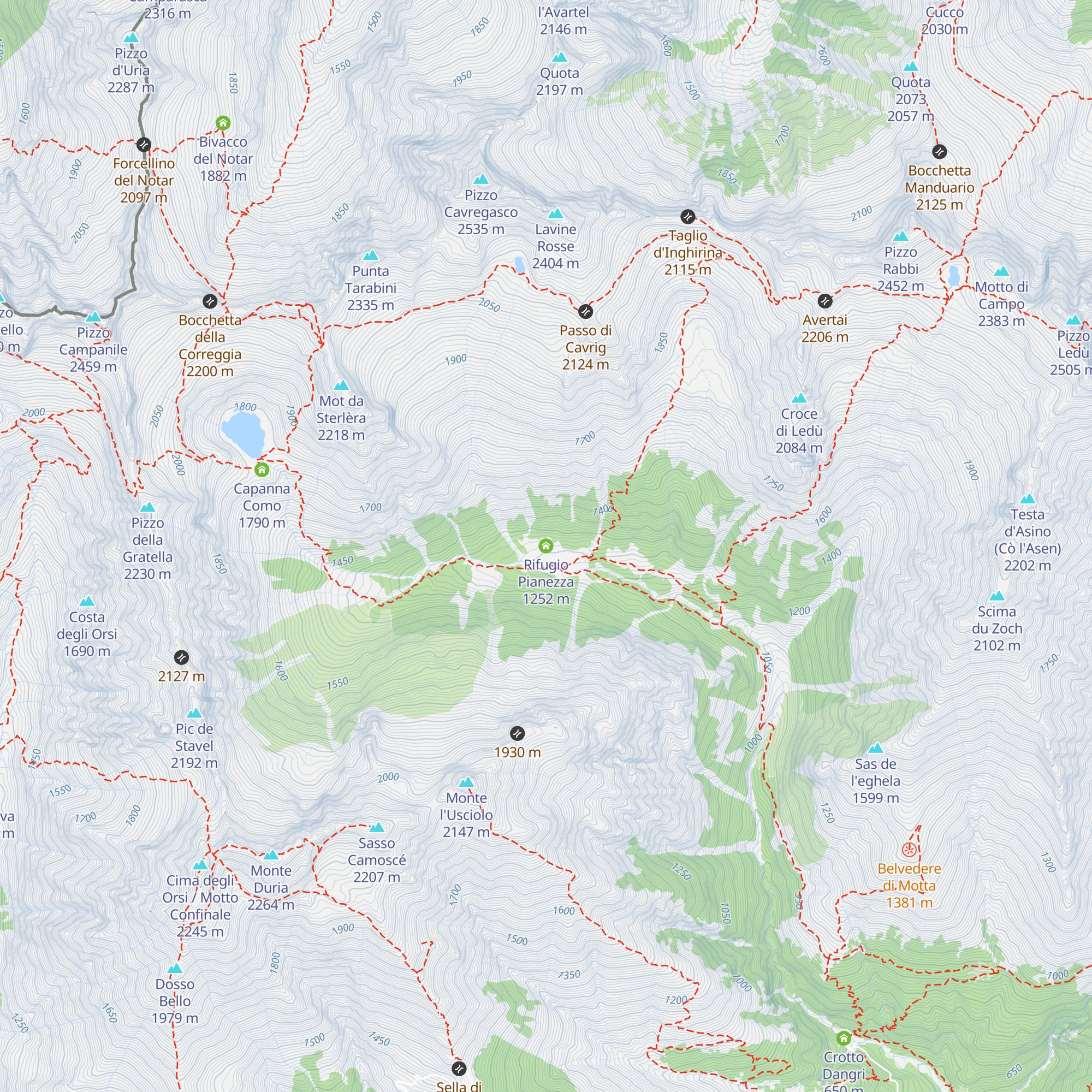 Rifugio Pianezza map