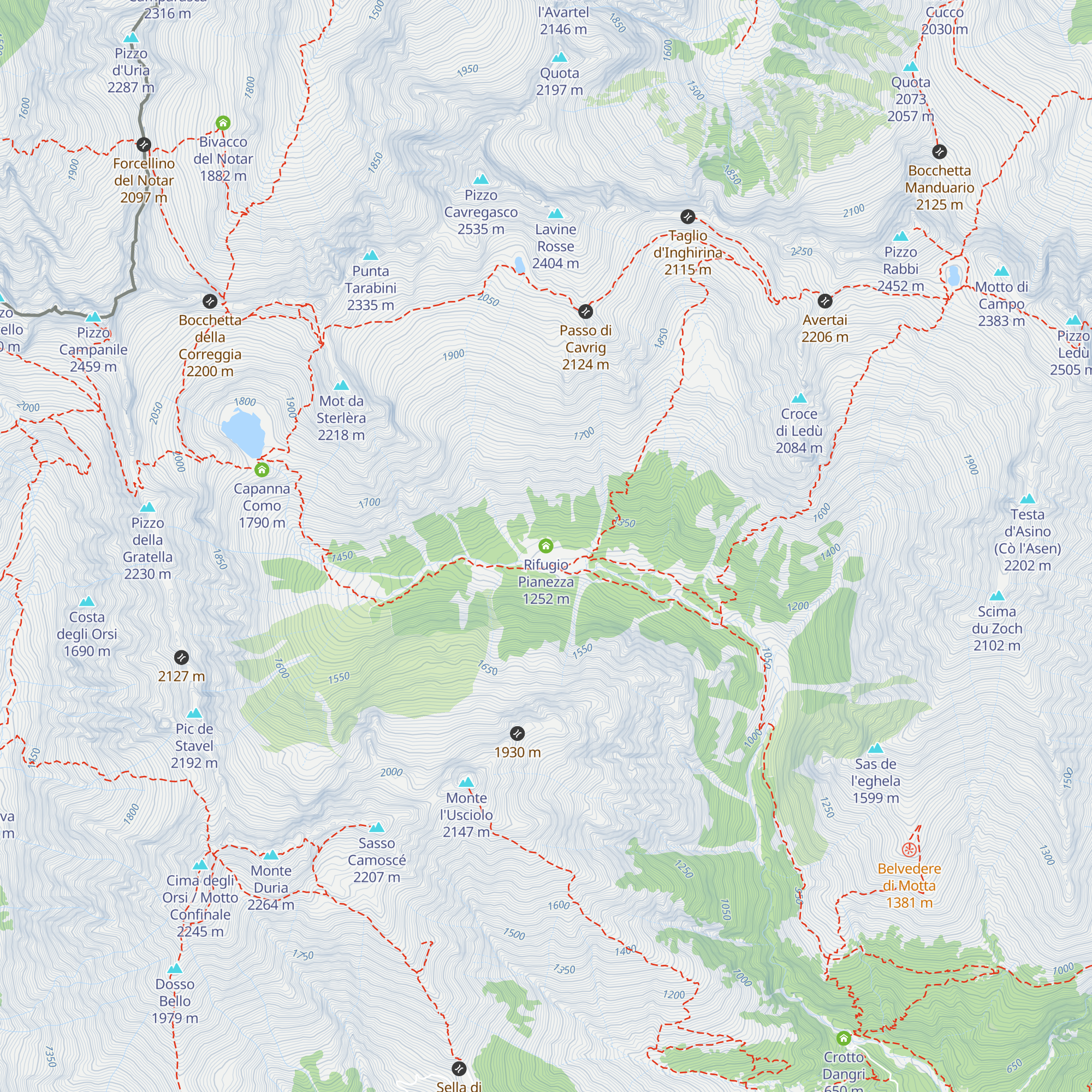Rifugio Pianezza map