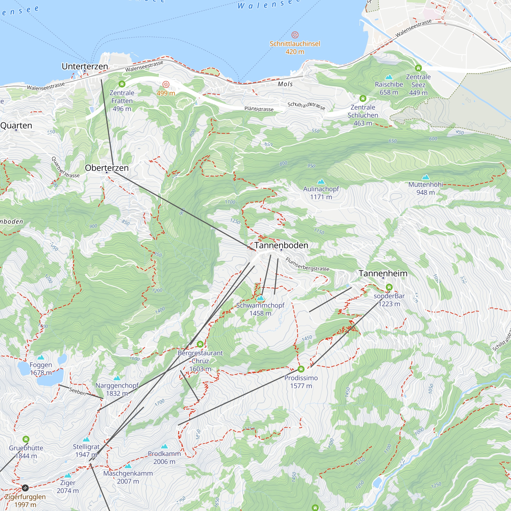 Cresta map