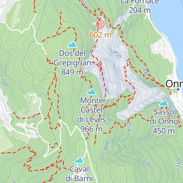 Map of Monte Castel di Leves