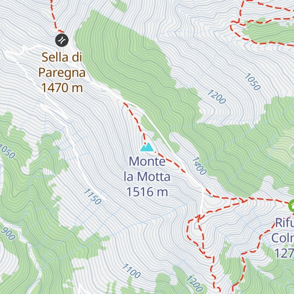 Map of Monte la Motta