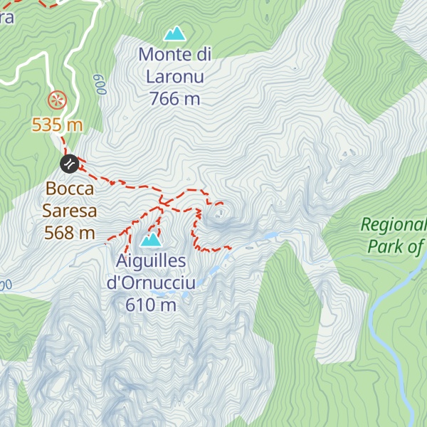 Map of Castellucciu